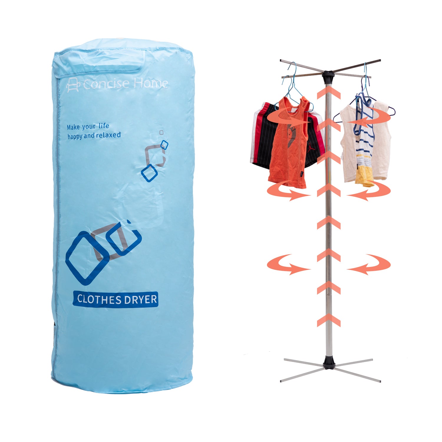 [CH10012/CH20012] Concise Home Electric Portable Travel Dryer Instruc