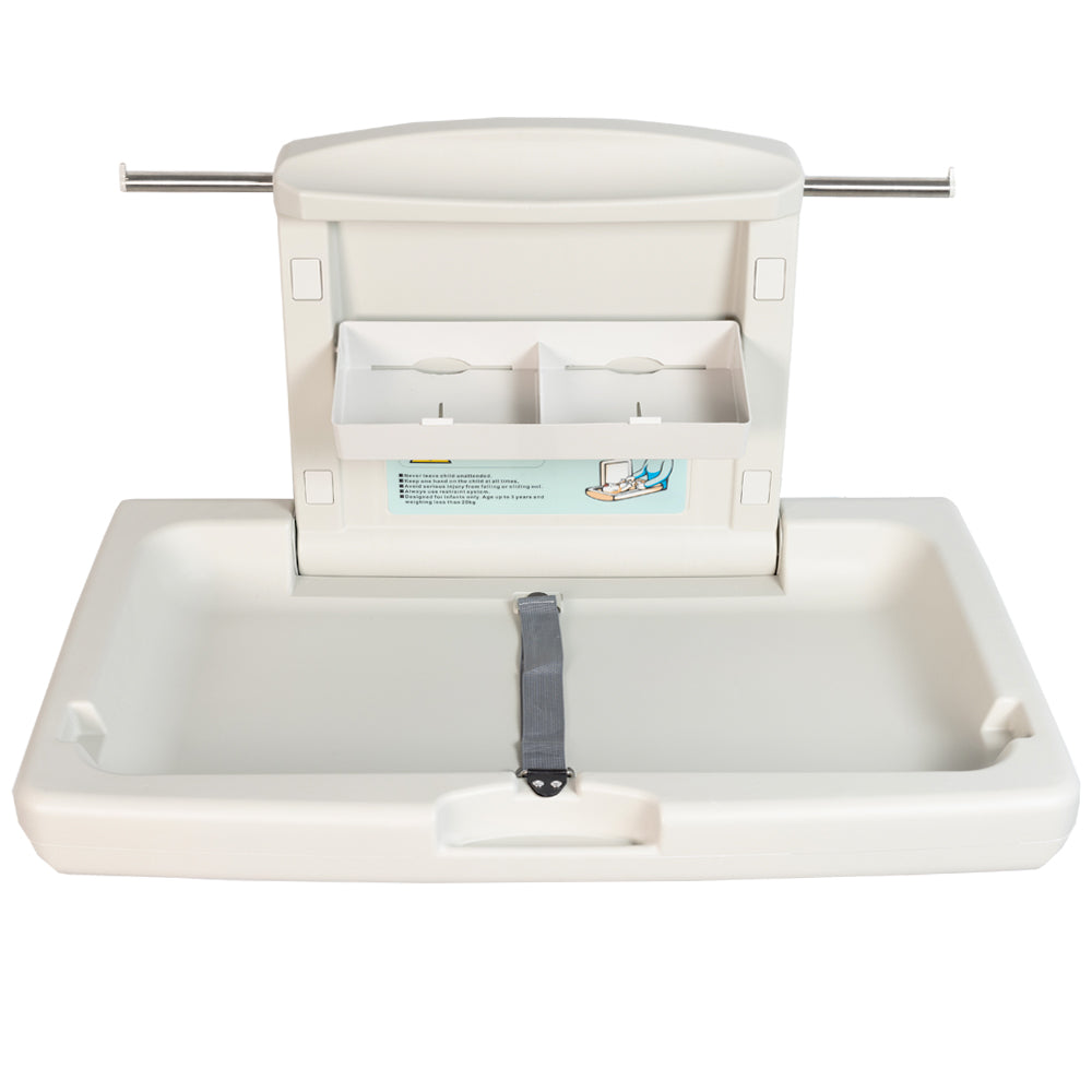 Baby Changing Table Unit Wall Mounted Fold Down Horizontal for Commercial and Home