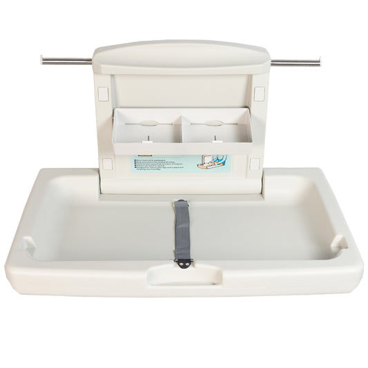 Baby Changing Table Unit Wall Mounted Fold Down Horizontal for Commercial and Home