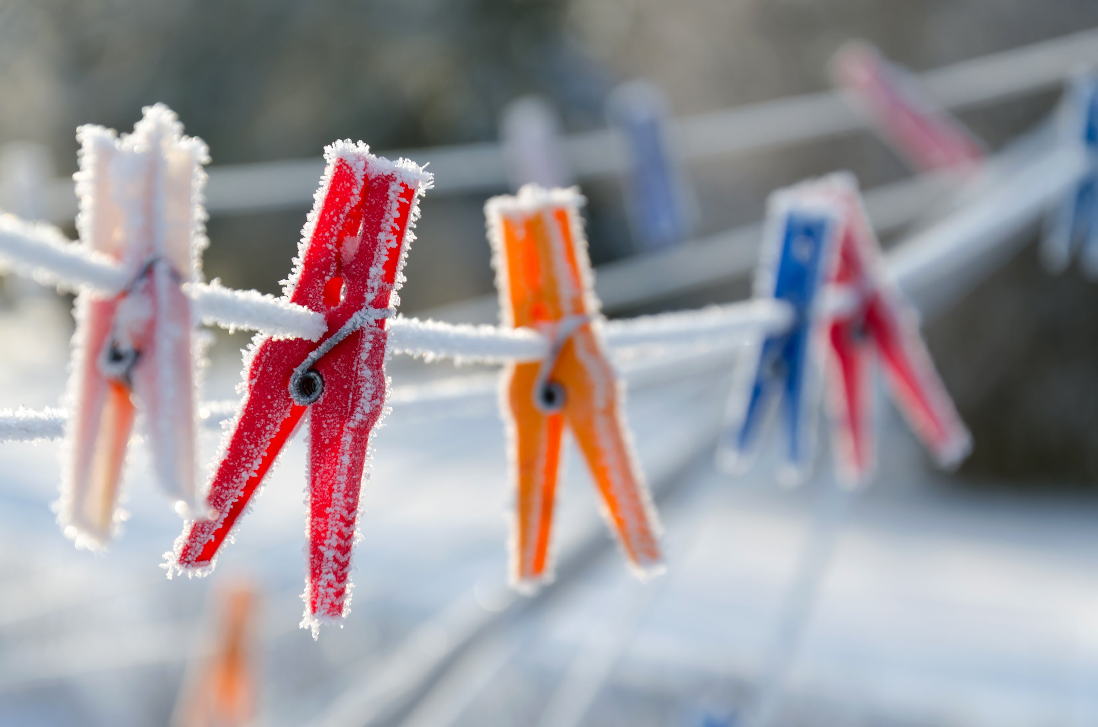 Dry Clothes In Cold Winter