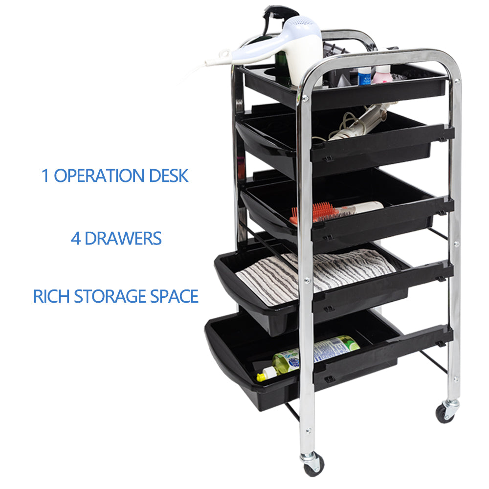 Sanqiao Storage Trolley Hairdresser Cart with Wheels