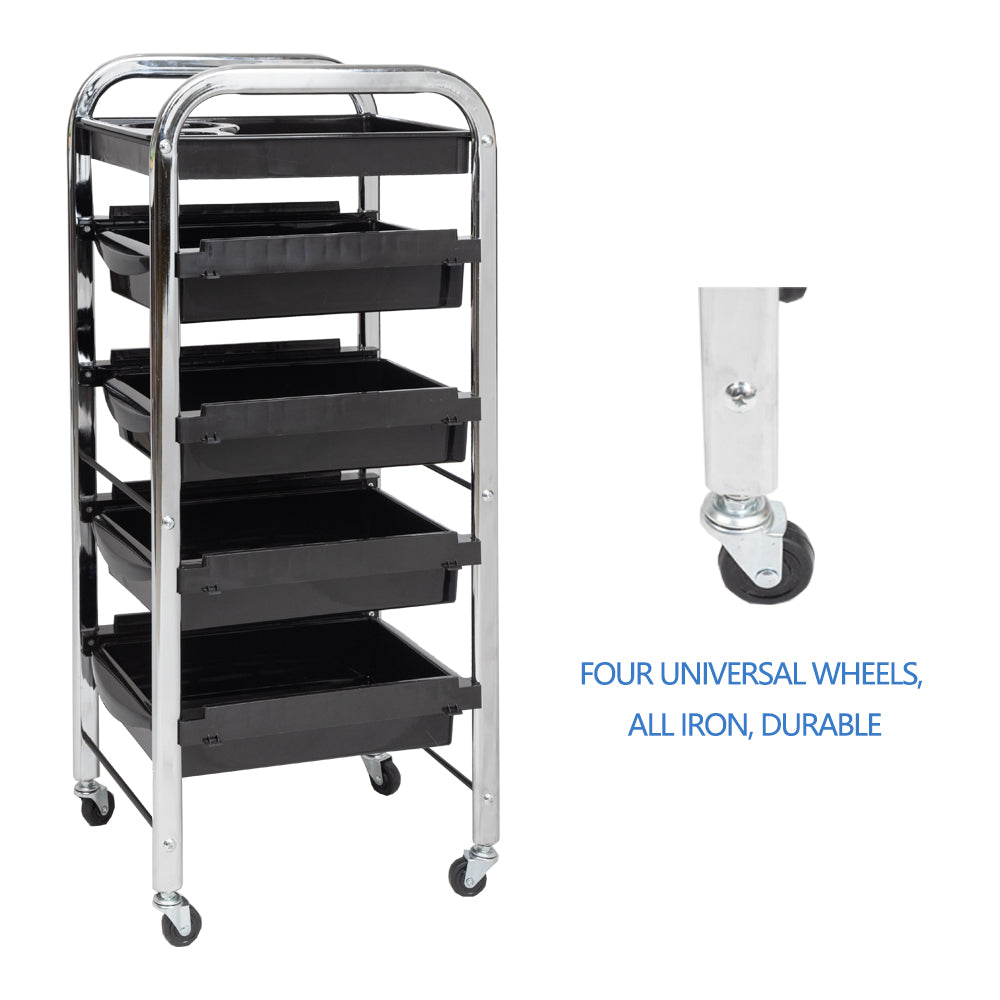 Sanqiao Storage Trolley Hairdresser Cart with Wheels