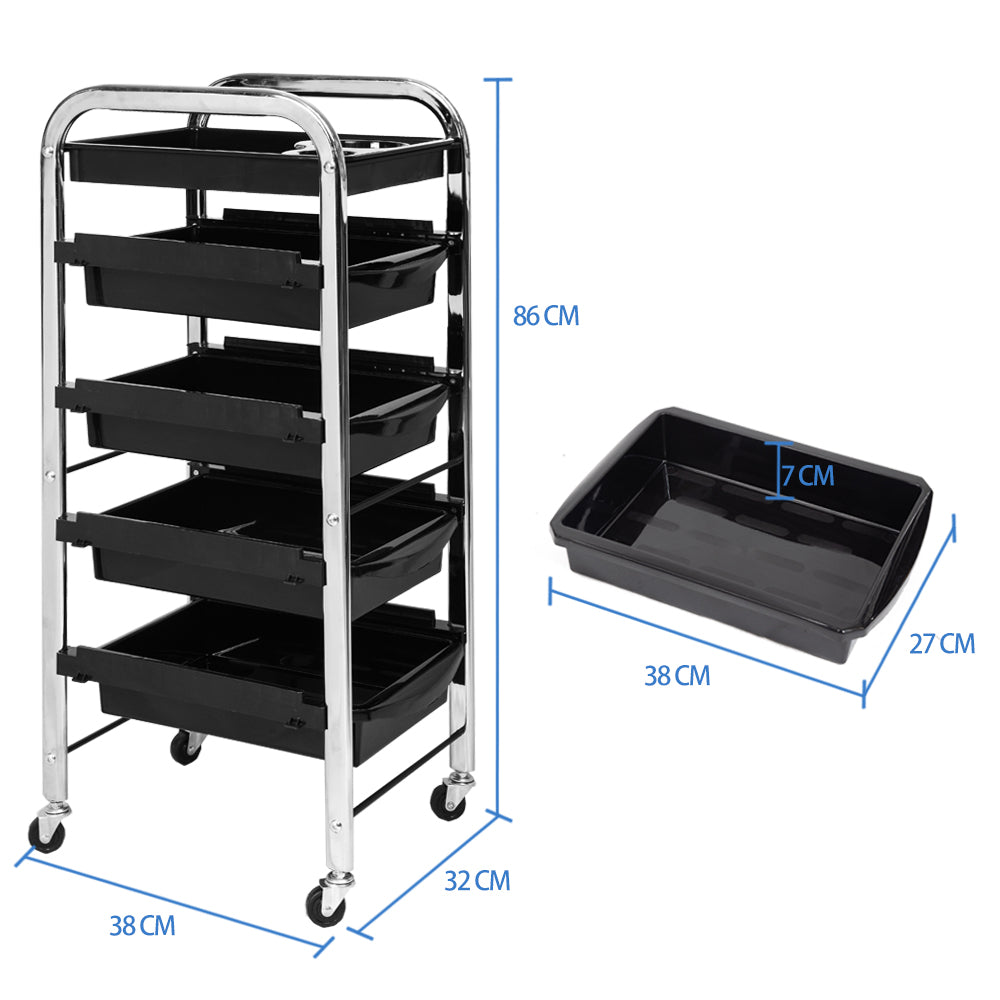 Sanqiao Storage Trolley Hairdresser Cart with Wheels