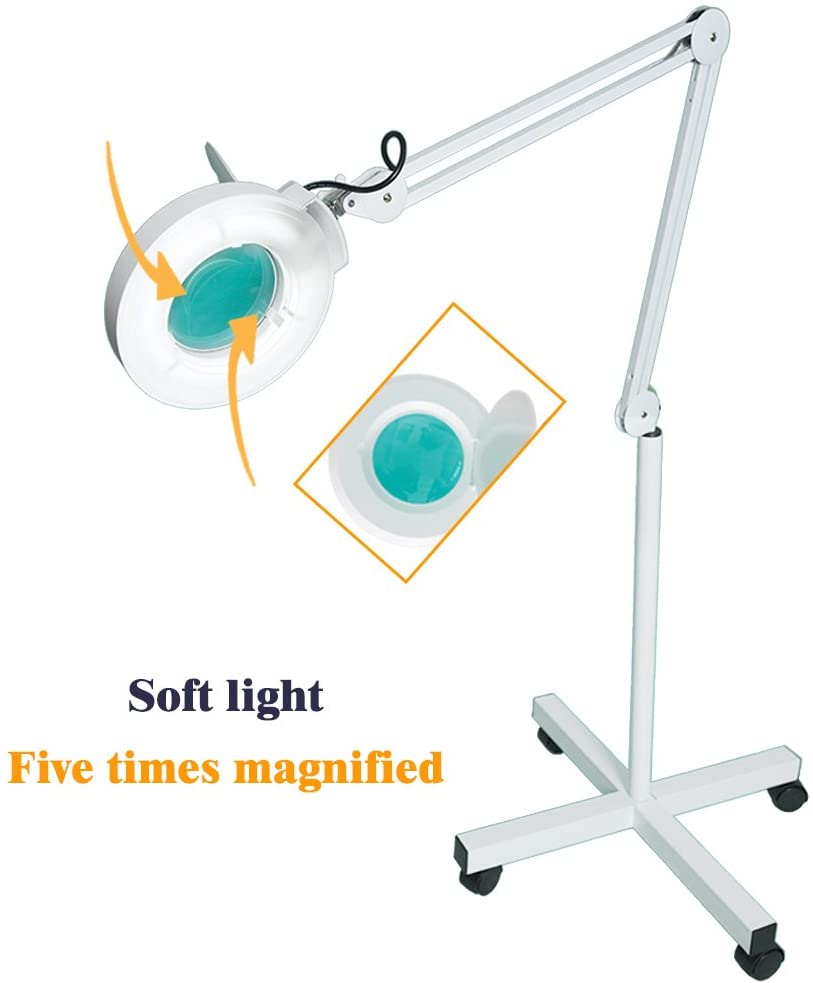 5 times magnifying lamp