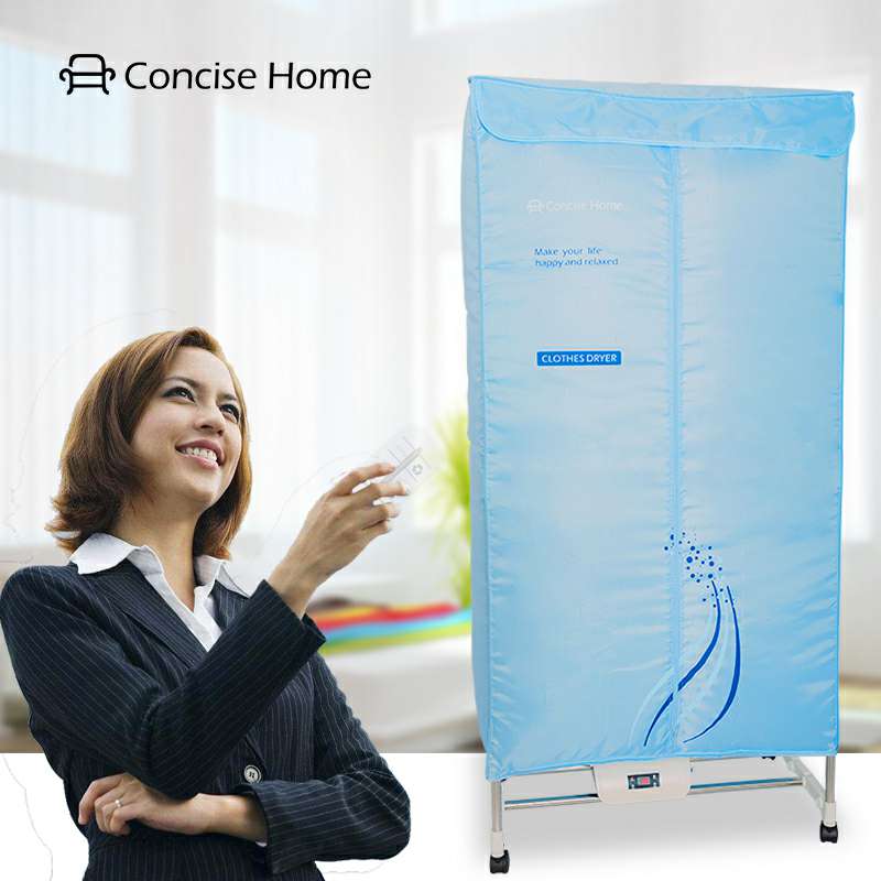 Concise Home Remote Control Electric Clothes Dryer 1000W Large Capacity